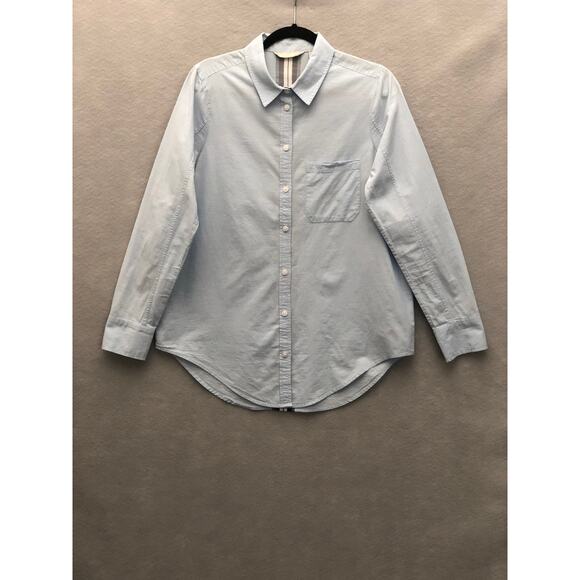 Athleta Women's Medium Button Up Shirt Blue - Picture 1 of 8